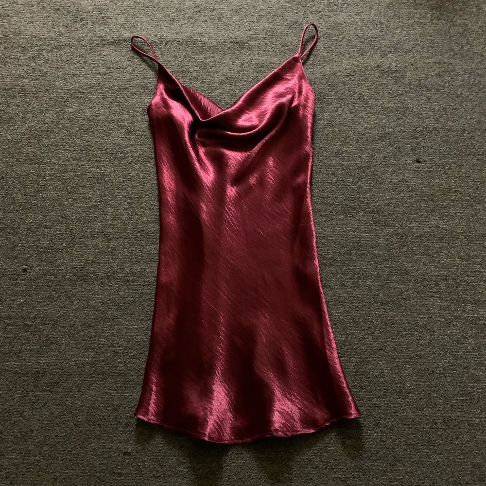 Windsor Cowl Satin Dress